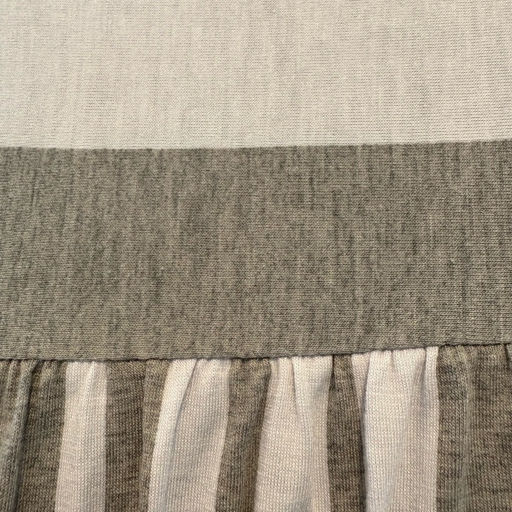 Time and Tru Gray and White Striped Blouse sz XXL/2x - Picture 2 of 6